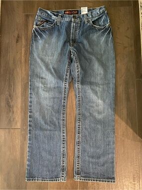 Ariat Men's Bootcut Jeans in Medium Blue Wash 34 x 32